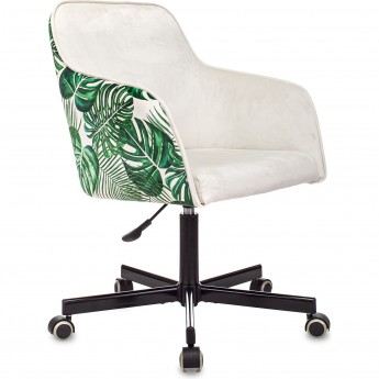 Кресло БЮРОКРАТ CH-380M молочное, джунгли Кресло БЮРОКРАТ CH-380M молочное, джунгли