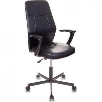 Кресло БЮРОКРАТ CH-605 черное, экокожа Кресло БЮРОКРАТ CH-605 черное, экокожа
