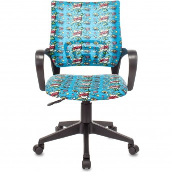 Кресло детское БЮРОКРАТ BUROKIDS 1 голубое/бум Кресло детское БЮРОКРАТ BUROKIDS 1 голубое/бум