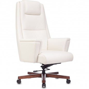 Кресло руководителя БЮРОКРАТ _DUKE белое, кожа Кресло руководителя БЮРОКРАТ _DUKE белое, кожа