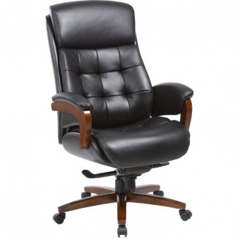 Кресло руководителя БЮРОКРАТ _Mega черное, кожа Кресло руководителя БЮРОКРАТ _Mega черное, кожа