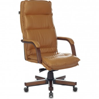 Кресло руководителя БЮРОКРАТ T-9927WALNUT горчичное, кожа Кресло руководителя БЮРОКРАТ T-9927WALNUT горчичное, кожа
