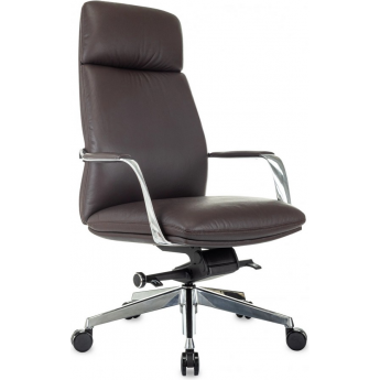 Кресло руководителя БЮРОКРАТ VEGA коричневый кожа