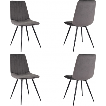 Стул для дома БЮРОКРАТ CH-K6_4 черный комплект 4шт